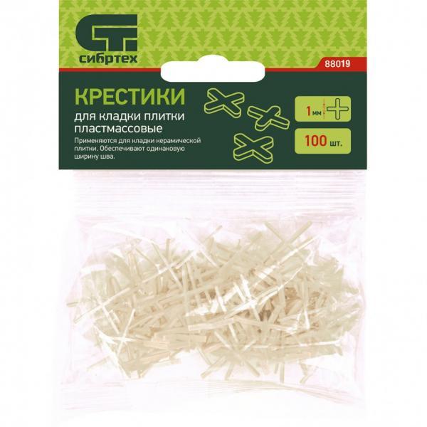 Сибртех Крестики 1 мм, для кладки плитки, 100 шт Сибртех — изображение 3