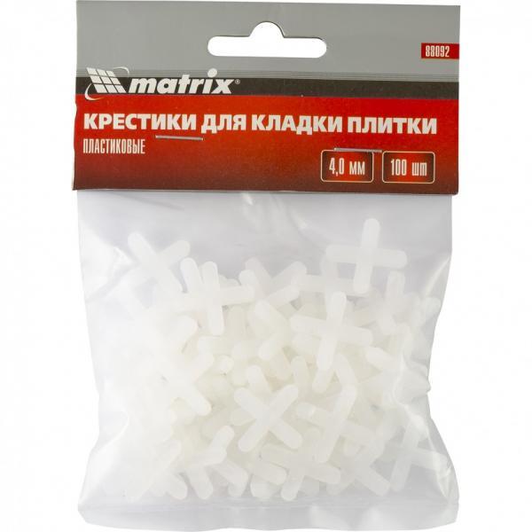Matrix Крестики, 4 мм, для кладки плитки, упаковка 100 шт Matrix