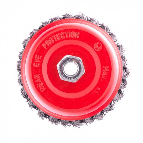Matrix Щетка для УШМ, 125 мм, М14, 'чашка', крученая проволока 0,5 мм Matrix — изображение 2