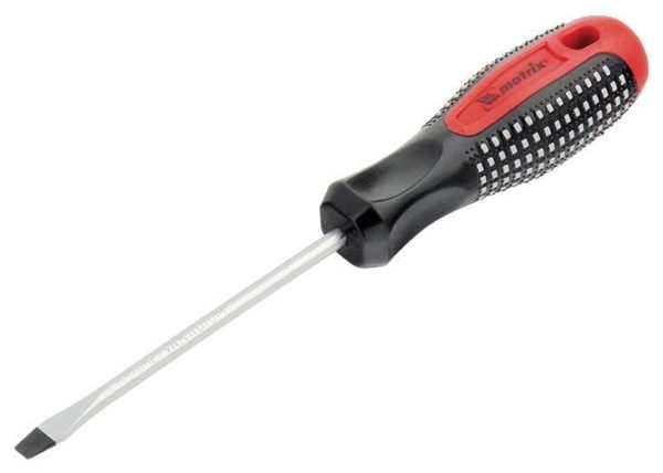 Matrix Отвертка Fusion, SL6,0 х 150 мм, CrV, 3-х компонентная рукоятка 'Anti slip' Matrix